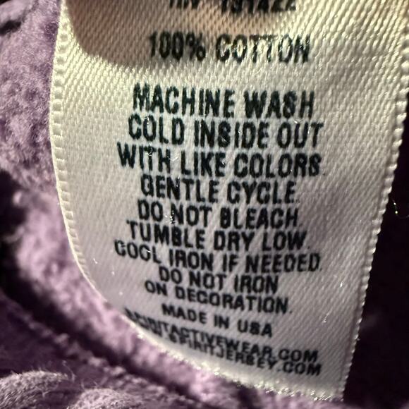 Spirit Jersey Animal Print Sweat Shorts, Purple, Women's Size Medium, NWT - Picture 4 of 5